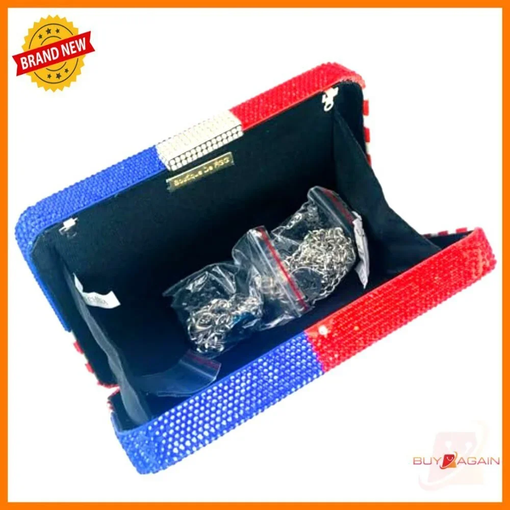 Mini Satin Clutch with Detachable Chain Strap for Evening Parties